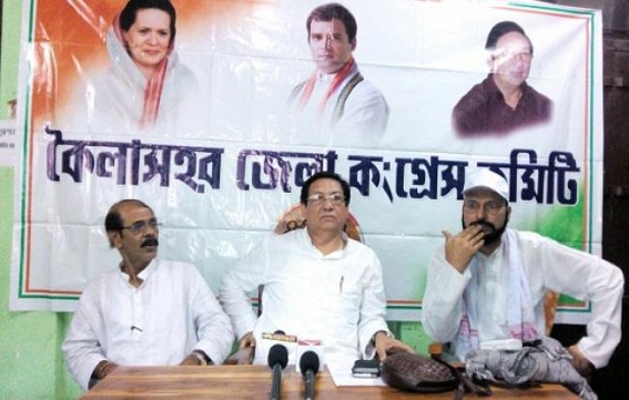 Embezzlement goes large at the ADC village under Unakoti District: Congress to gherau ADC office, says Sinha Embezzlement goes large at the ADC village under Unakoti District: Congress to gherau ADC office, says Sinha